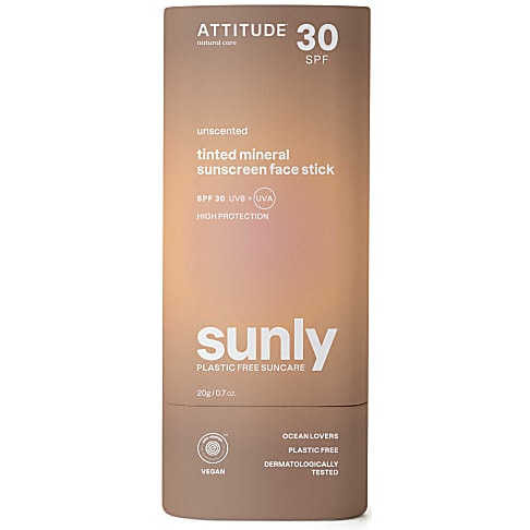 Attitude Sunly Bâton Teinté pour le Visage Sans Parfum FPS 30