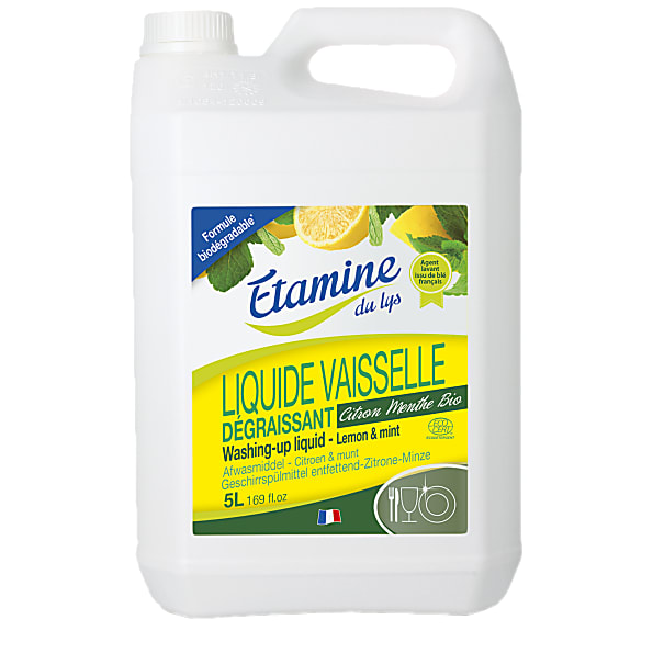 Liquide Vaisselle Citron-Menthe 500 ml Etamine du lys