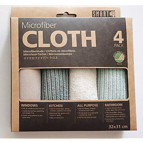 Smart Chiffons Microfibres (4 pièces) Vert Ombré - Beige