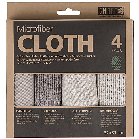 Smart Chiffons Microfibres (4 pièces) Gris-Beige